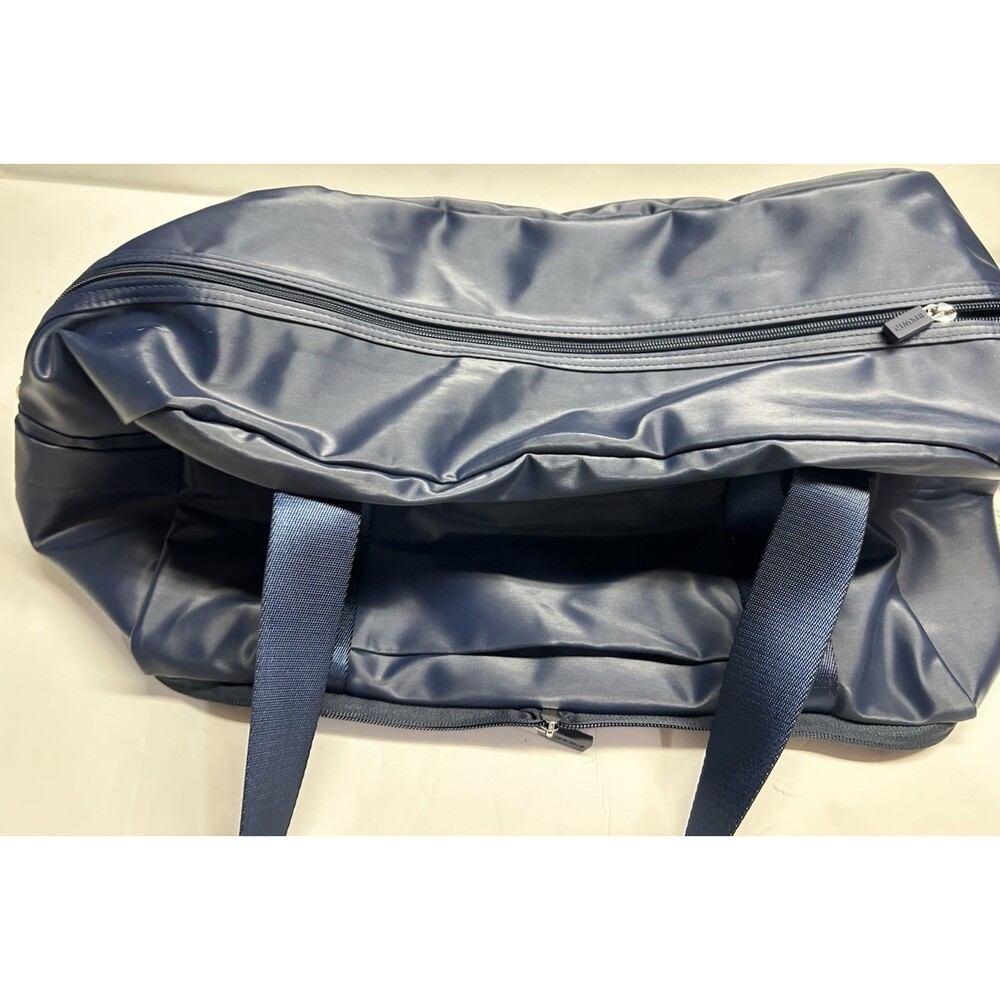 IHKWIP Packable Duffel Bag Navy Blue water repellent trolley sleeve new - Picture 6 of 12